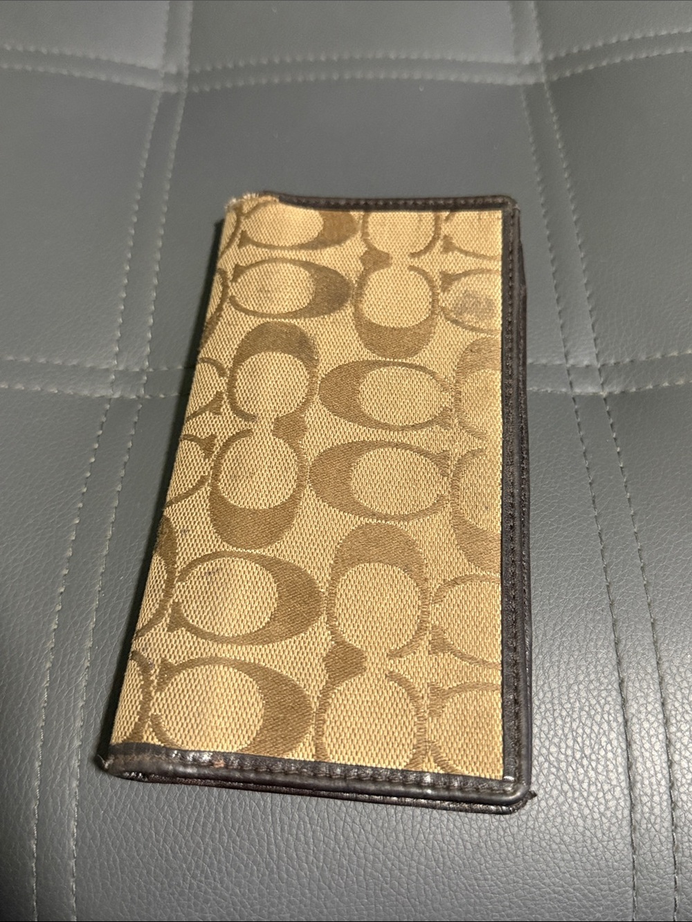 Flawed Coach Checkbook Wallet